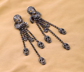 探索“女人飾界” 歐美復古骷髏流蘇耳釘的時尚魅力與批發商機